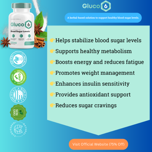 Gluco6 helps maintain stable blood sugar levels naturally for better glucose management